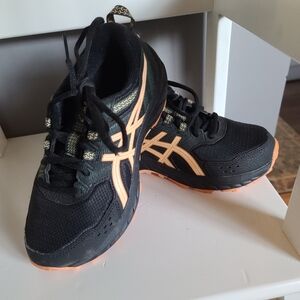 ASICS Black and Yellow Youth 3 Shoes